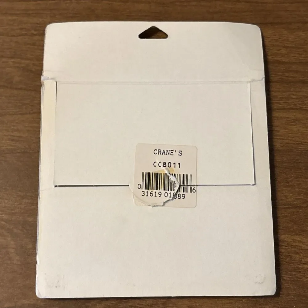 Crane Open Pack Nine (9) Plain White Place Cards